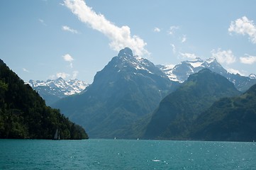 Image showing Sailing In Lake Lucerne