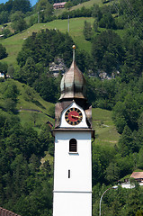 Image showing beautiful church in alpine landscape