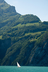 Image showing Sailing In Lake Lucerne