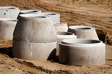 Image showing Concrete Drainage Pipes