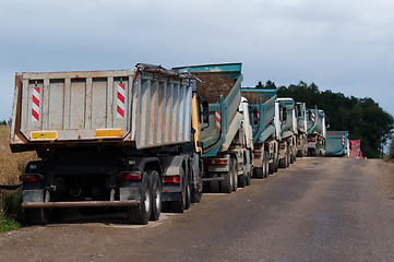 Image showing Dump Trucks