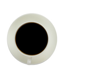 Image showing Black coffee cup