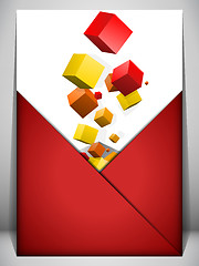 Image showing Merry Christmas Gift Box on Letter Background