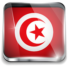 Image showing Turkey Flag Smartphone Application Square Buttons