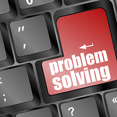 Image showing problem solving button on laptop keyboard