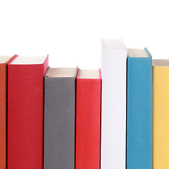 Image showing Colorful book spines