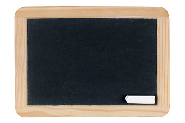 Image showing Empty blank black chalkboard