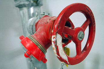 Image showing red fire tap