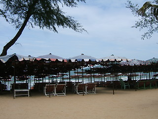 Image showing Evening beach scene