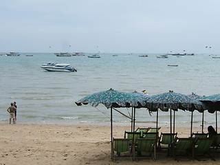 Image showing Evening beach scene