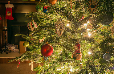 Image showing christmas tree ornaments