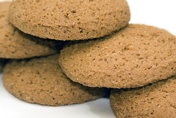 Image showing Some oatmeal cookies