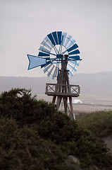 Image showing Typical Old Windmill on Lanzarote