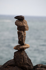 Image showing Rock Pile or Pepple sculpture