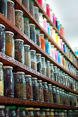 Image showing Herbs And Powders In A Moroccan Spice Shop
