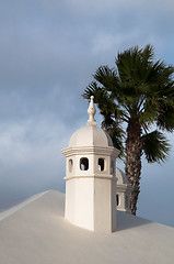Image showing Typical Lanzarote Chimneys