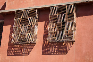 Image showing Moroccan Barred Windows