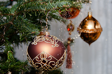 Image showing Decorative Christmas Balls