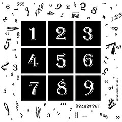 Image showing Abstract numbers