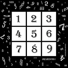 Image showing Abstract numbers