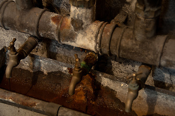 Image showing Old spigots