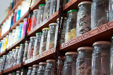 Image showing Herbs And Powders In A Moroccan Spice Shop