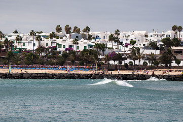 Image showing The Beach Of Costa Teguise, Lanzarote