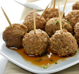 Image showing Meatball Appetizers