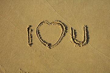 Image showing I LOVE YOU