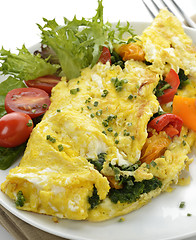 Image showing Omelet With Vegetables