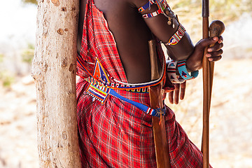 Image showing Masai traditional costume