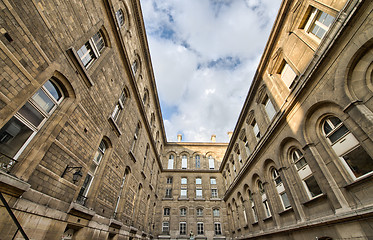 Image showing Wonderful view of Notre Dame internal architecture from the top 