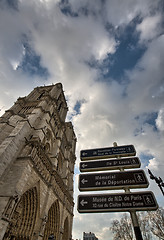 Image showing Beautiful winter colors of Notre Dame Cathedral in Paris