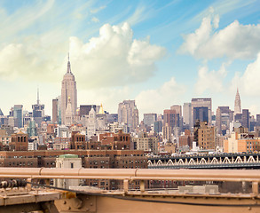 Image showing NEW YORK CITY - MARCH 12: The Empire State Building and Chrysler