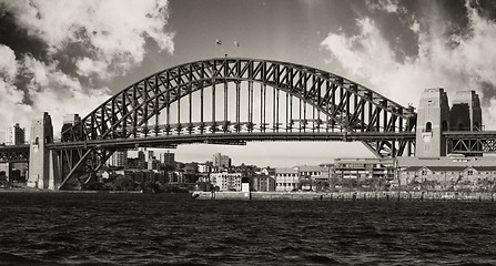 Image showing Sydney Harbour Bridge and Australian Sky