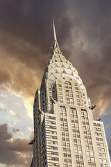 Image showing NEW YORK - MARCH 12: Chrysler building facade, pictured on on Ma