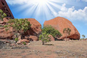 Image showing Stormy Sky over Australian Outback