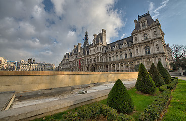 Image showing Wonderful view of Hotel de Ville in Paris, City Hall