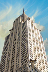 Image showing NEW YORK - MARCH 12: Chrysler building facade, pictured on on Ma