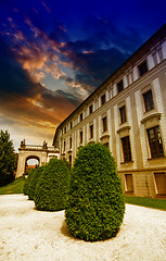 Image showing Prague Castle detail and Gardens