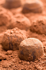 Image showing chocolate truffles 