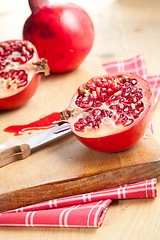 Image showing sliced pomegranate