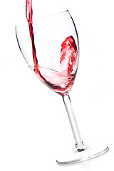 Image showing wine pouring into wine glass 