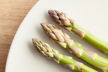 Image showing fresh green asparagus