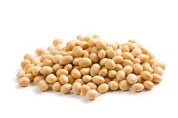 Image showing soya beans on white background