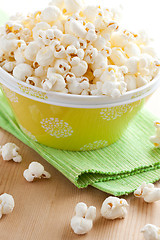 Image showing popcorn in bowl