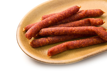 Image showing smoked sausages