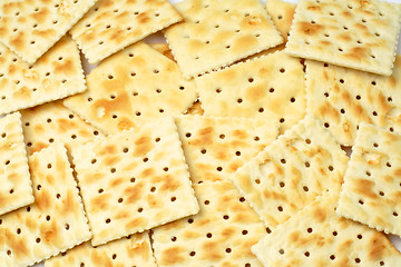 Image showing Stacks of crackers