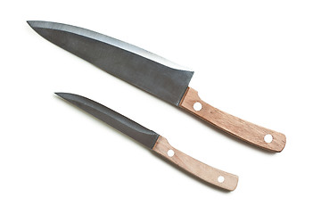 Image showing two kitchen knifes