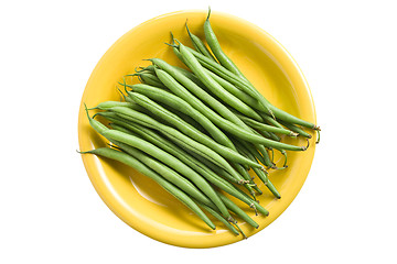 Image showing bean pods on plate